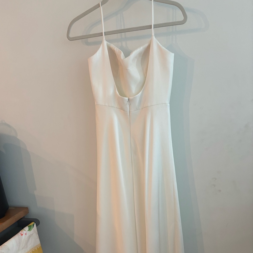 Jenny Yoo White Sleeveless Sundress Wedding - Picture 4 of 10